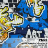 ผ้าพิมพ์ Art Street(น้ำเงิน) รูปที่ 0