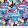 ผ้าพิมพ์ NINJAS(ฟ้าชมพู) 