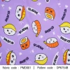 ผ้าพิมพ์ SUSHI(ม่วง) รูปที่ 0