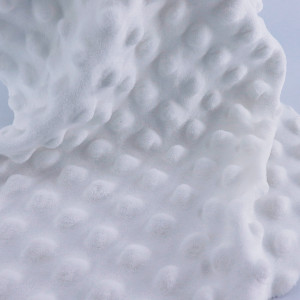 ผ้า Embossจุด(ขาวสโนว์)