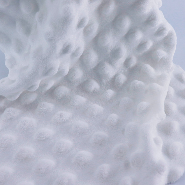 ผ้า Embossจุด(ขาวสโนว์)