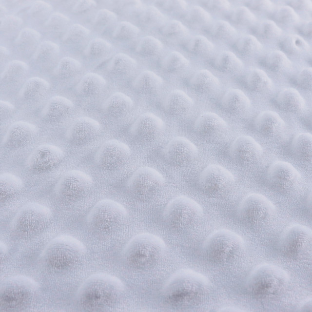 ผ้า Embossจุด(ขาวสโนว์)