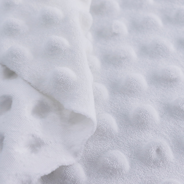 ผ้า Embossจุด(ขาวสโนว์)