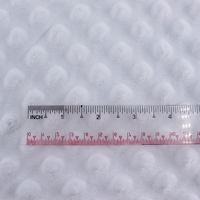 ผ้า Embossจุด(ขาวสโนว์)