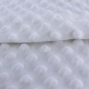 ผ้า Embossจุด(ขาวสโนว์)
