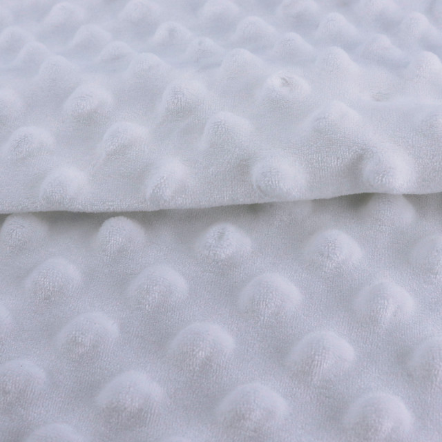 ผ้า Embossจุด(ขาวสโนว์)
