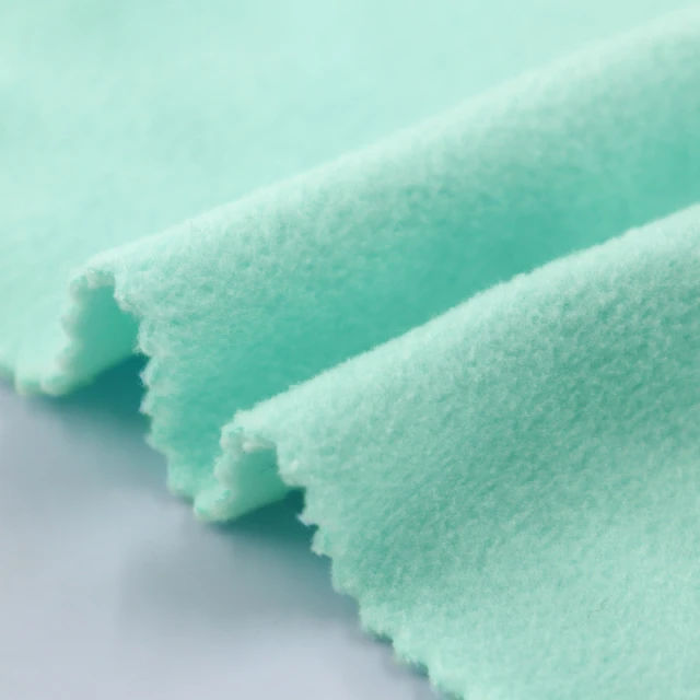 ผ้า Polar Fleece 2 หน้า (เขียวอ่อน)