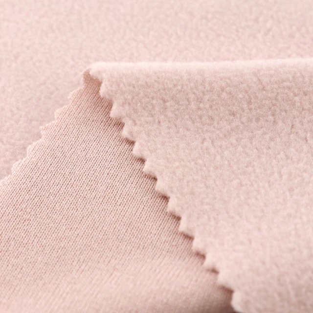 ผ้า Polar Fleeceหน้าเดียว(ชมพูอ่อน)