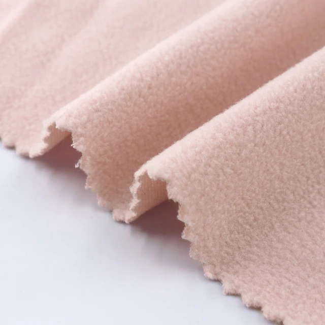 ผ้า Polar Fleeceหน้าเดียว(ชมพูอ่อน)