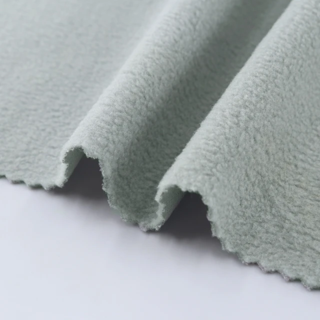 ผ้า Polar Fleeceหน้าเดียว(เทาอ่อน)