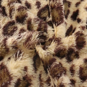 ผ้า Poly Boa (ลายเสือดาว)