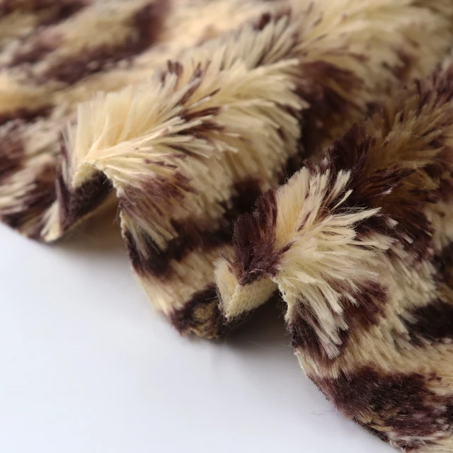 ผ้า Poly Boa (ลายเสือดาว)