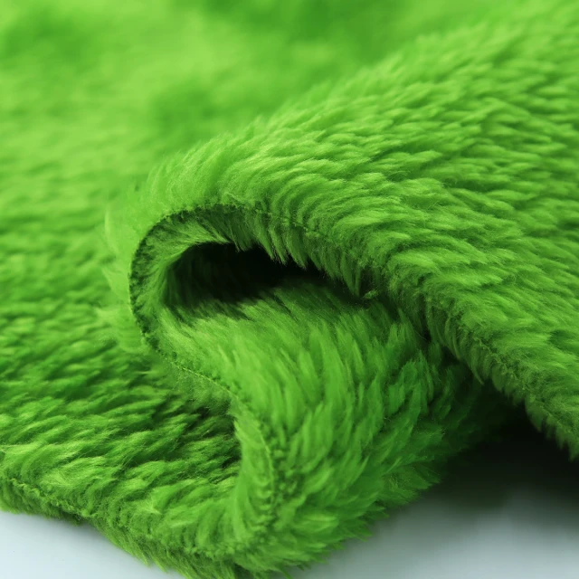 ผ้า Poly Boa(Bright Green)
