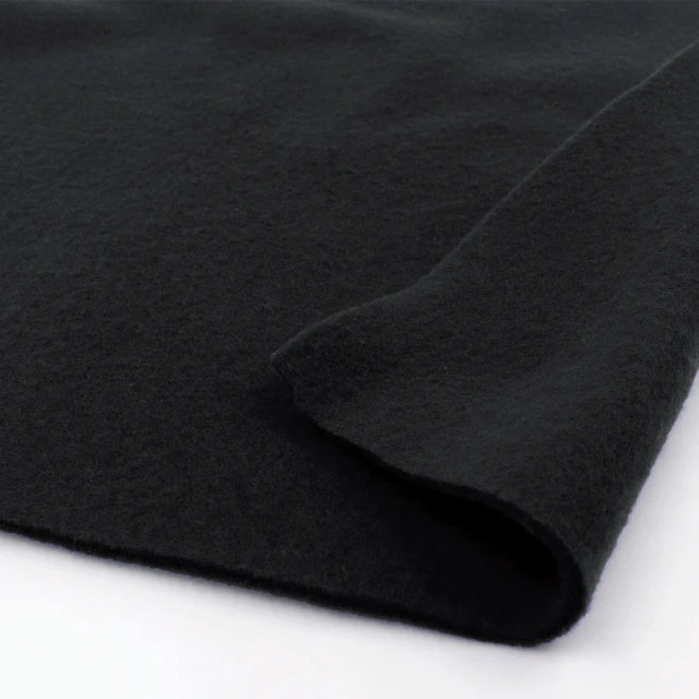 ผ้า spun ขูดขน2หน้า(ดำ)