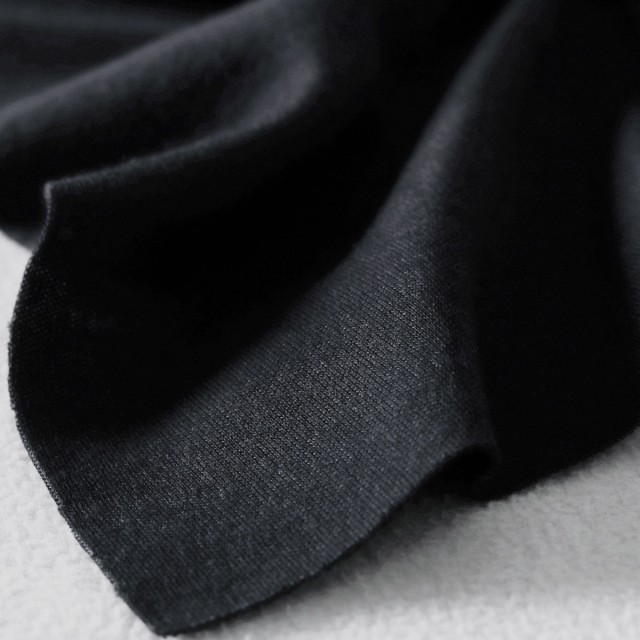 ผ้า TK34 Interlock (ดำ)