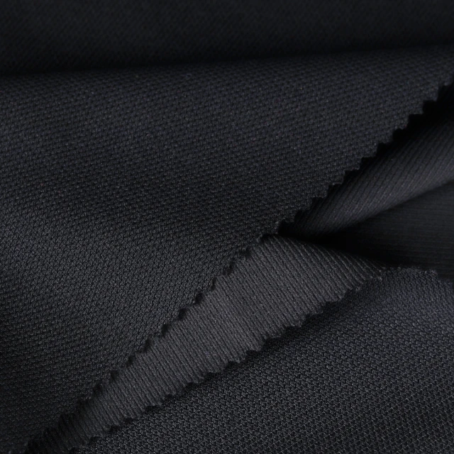 ผ้า Tricot Fancy(ดำ)