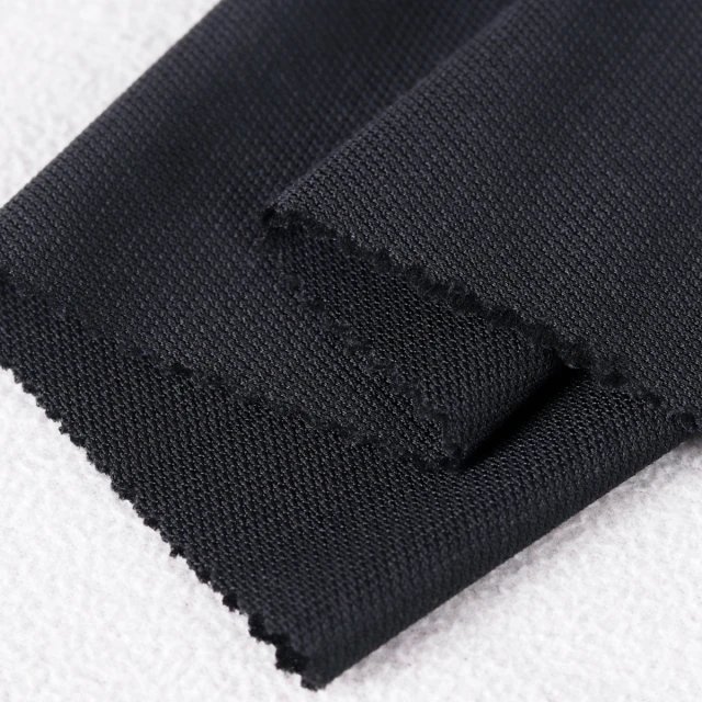 ผ้า Tricot Fancy(ดำ)