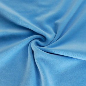 ผ้า Tricot Velvet 1.5mm(Blue)