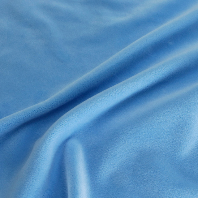 ผ้า Tricot Velvet 1.5mm(Blue)