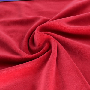 ผ้า Tricot Velvet 1.5mm(Red)