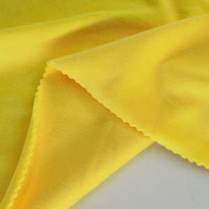 ผ้า Tricot Velvet 1.5mm(Yellow)