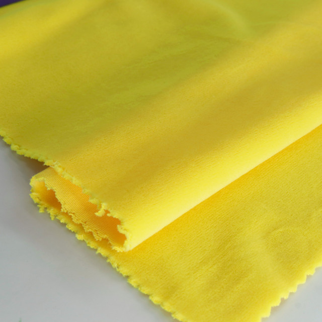 ผ้า Tricot Velvet 1.5mm(Yellow)