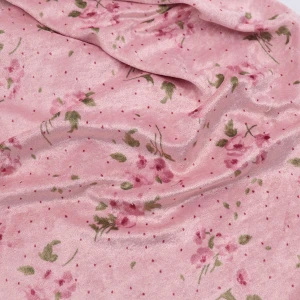 ผ้า Velour(ลายดอกไม้) - primary