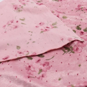 ผ้า Velour(ลายดอกไม้) - secondary