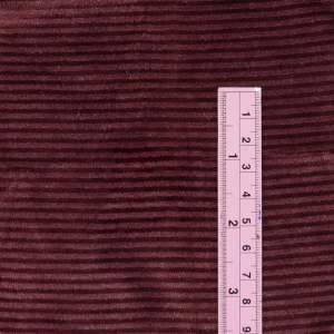 ผ้ากำมะหยี่ ร่องเล็ก(แดงเลือดหมู) - secondary