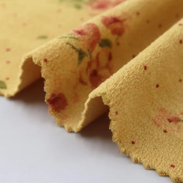 ผ้ากำมะหยี่(ลายดอกไม้)