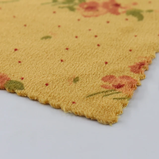 ผ้ากำมะหยี่(ลายดอกไม้)