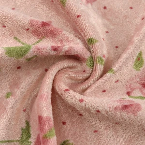 ผ้ากำมะหยี่ลายดอกไม้ - primary