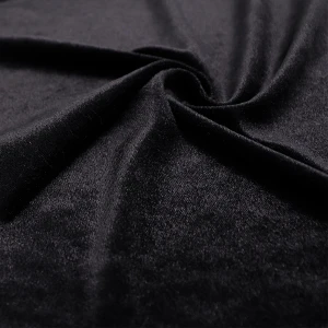 ผ้ากำมะหยี่เงา(ดำ)