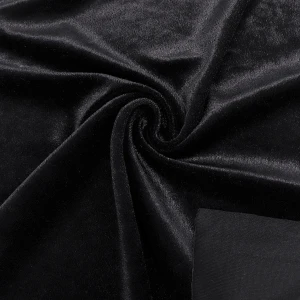 ผ้ากำมะหยี่เงา(ดำ)