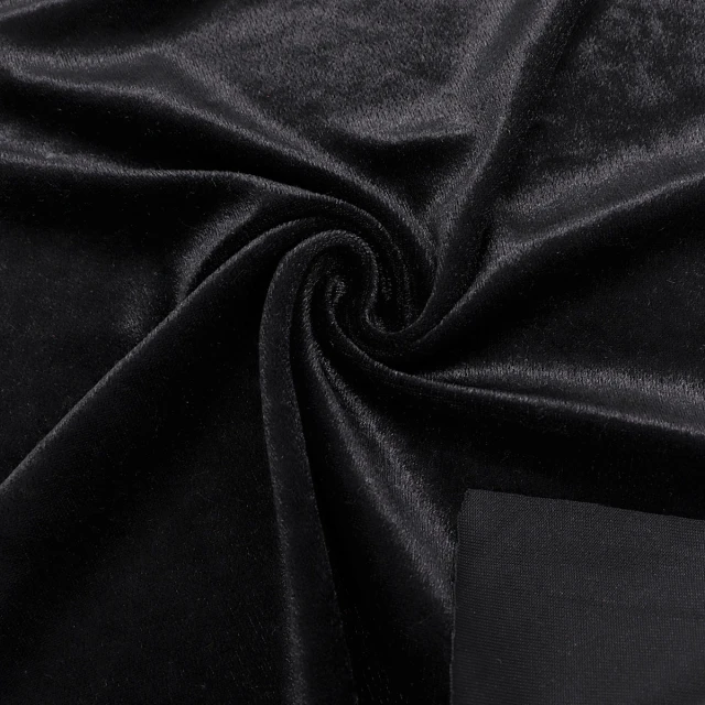 ผ้ากำมะหยี่เงา(ดำ)