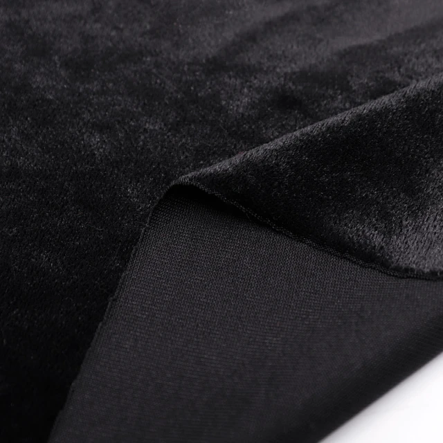 ผ้ากำมะหยี่เงา(ดำ)