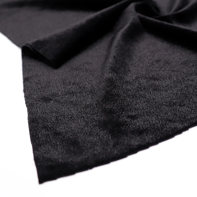 ผ้ากำมะหยี่เงา(ดำ)