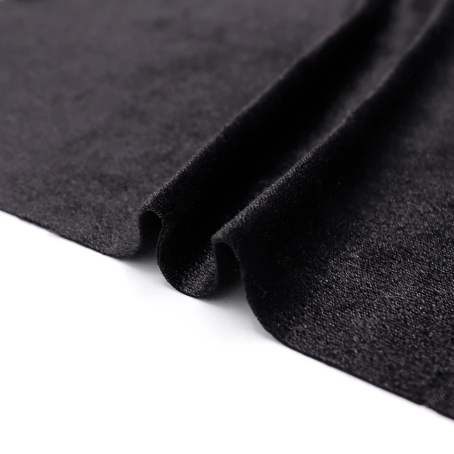 ผ้ากำมะหยี่เงา(ดำ)