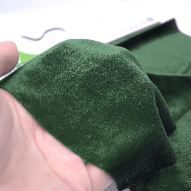 ผ้ากำมะหยี่เงา(เขียวเข้ม)