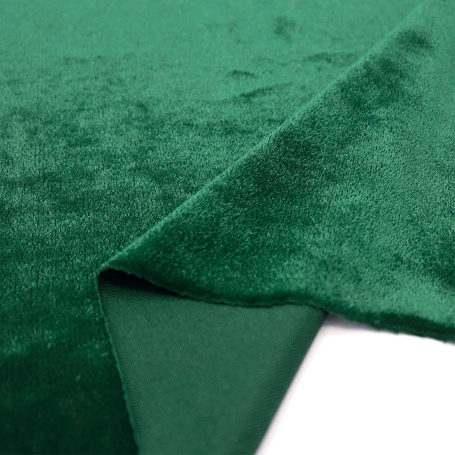 ผ้ากำมะหยี่เงา(เขียวเข้ม)