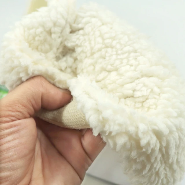 ผ้าขนแกะหน้าเดียว (ครีม)