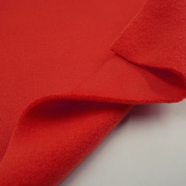 ผ้าขูดขน1หน้าหนา(RED)