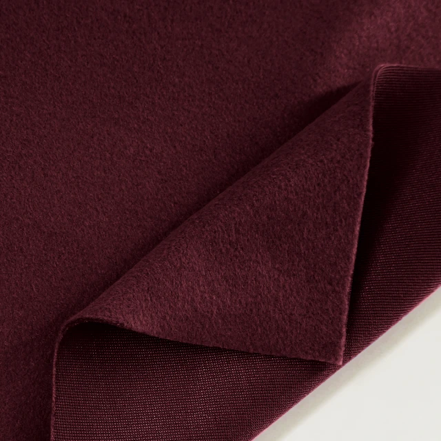 ผ้าขูดขน1หน้าหนา(WINE)