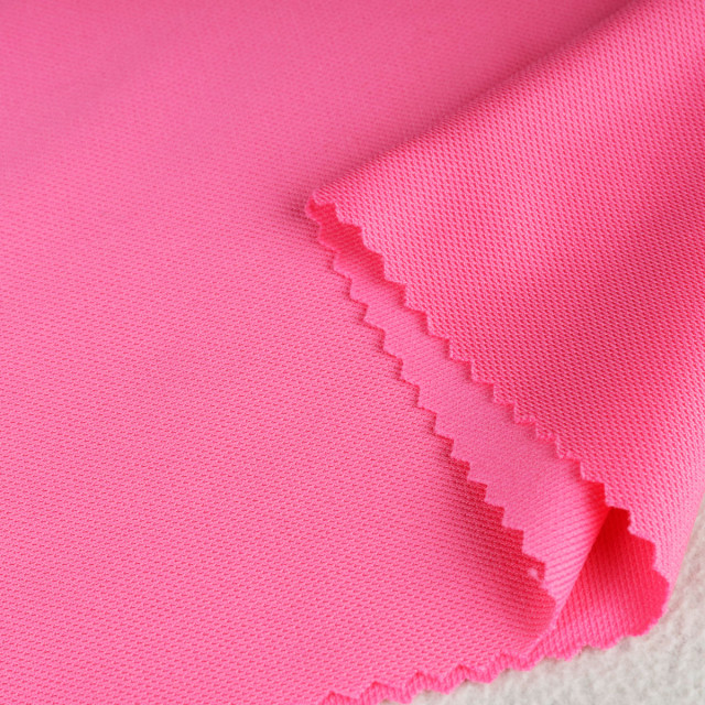 ผ้าจุติ warpknit รูเล็ก(ชมพูพิ้งค์)