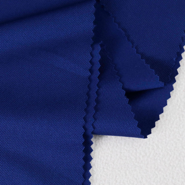 ผ้าจุติ warpknit รูเล็ก(น้ำเงิน)