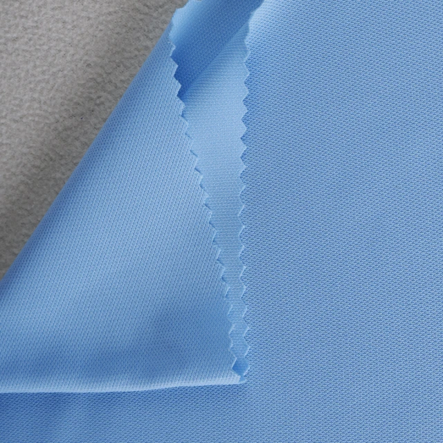 ผ้าจุติ warpknit รูเล็ก(ฟ้าอ่อน)