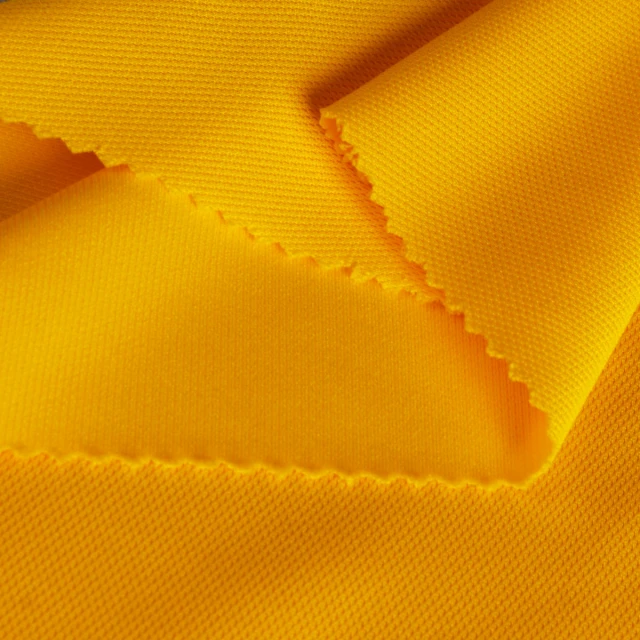 ผ้าจุติ warpknit(เหลืองทอง)