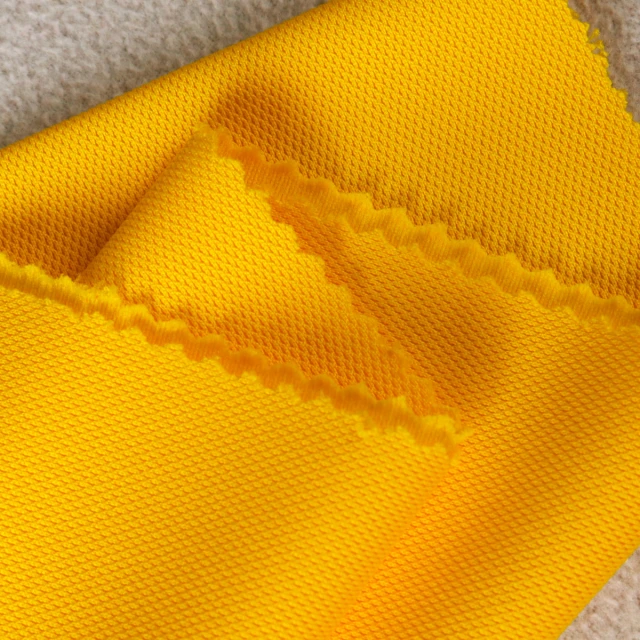 ผ้าจุติ warpknit(เหลืองทอง)