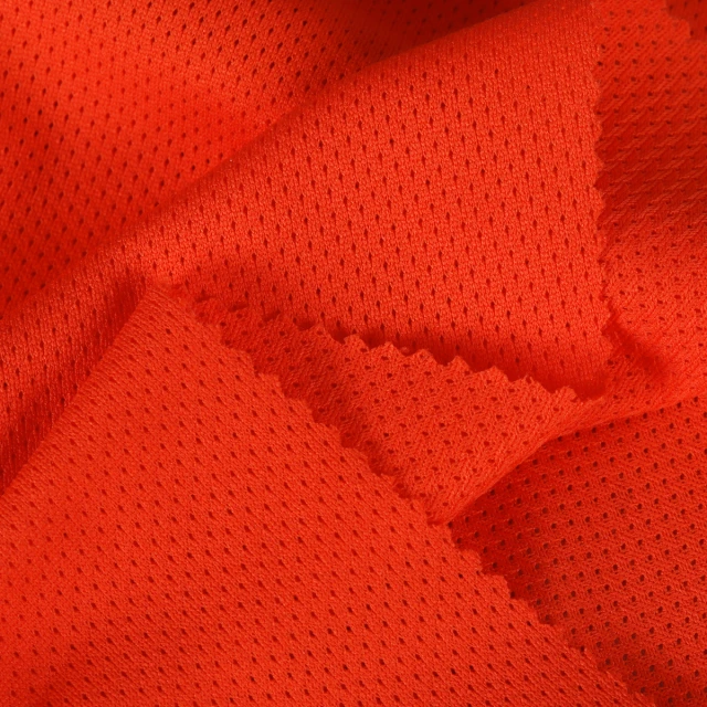 ผ้าตาข่ายรูเล็ก(ส้มสด)