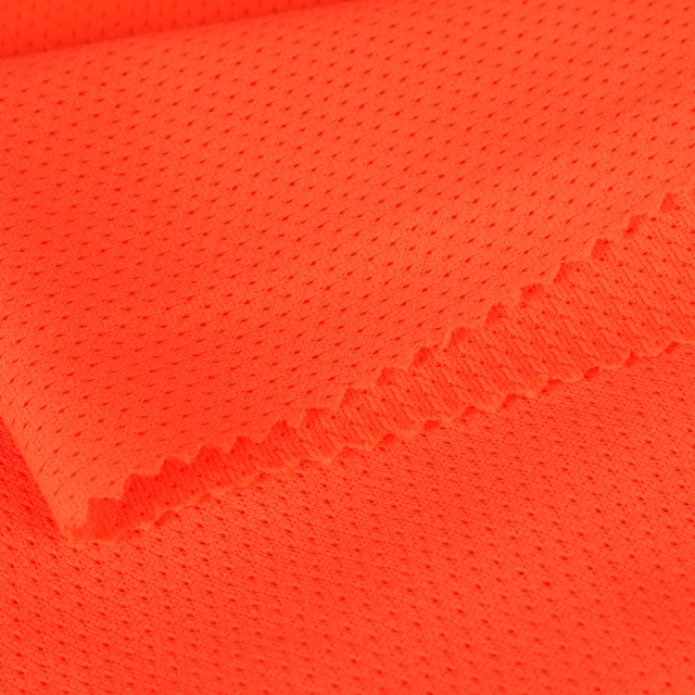 ผ้าตาข่ายรูเล็ก(ส้มสะท้อน)